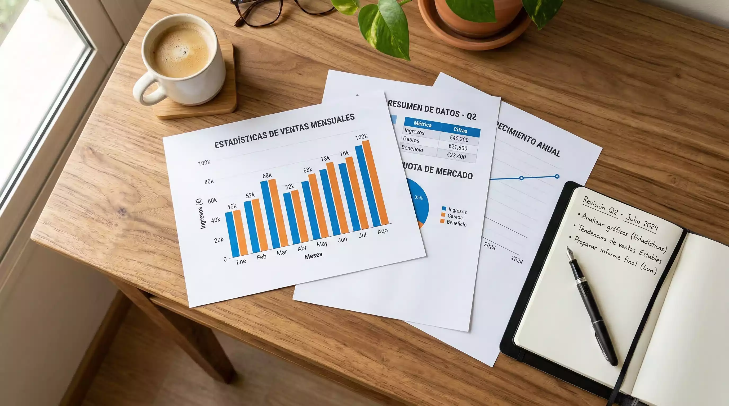 Analista deportivo revisando estadisticas y datos de rugby en documentos